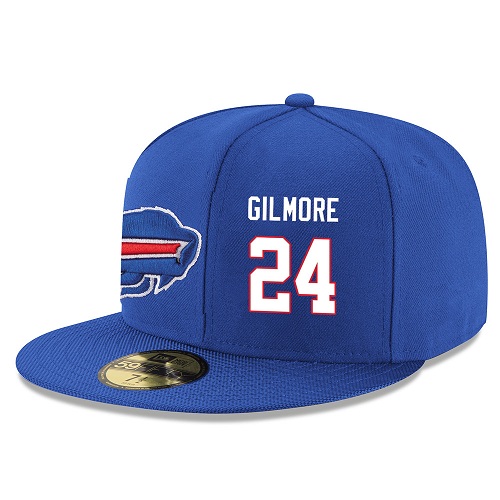 NFL Buffalo Bills #24 Stephon Gilmore Stitched Snapback Adjustable Player Hat - Blue/White